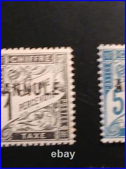 15 timbres France cours d'instruction taxe annulé spécimen signés Brun neufs