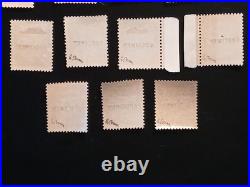 15 timbres France cours d'instruction taxe annulé spécimen signés Brun neufs