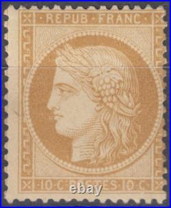 1870 Siège Paris Ceres 10c bistre Y&T 38 neuf MNH cote 1500 cv $1,735