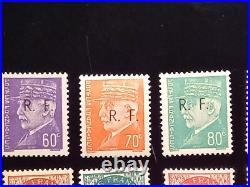 18 timbres France libération Bordeaux neufs signés