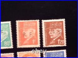 18 timbres France libération Bordeaux neufs signés