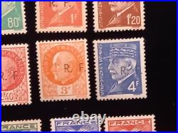 18 timbres France libération Bordeaux neufs signés