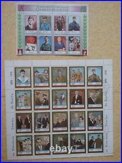 200 Timbres Poste France Lettre Collection Charles de Gaulle Édition Limitée