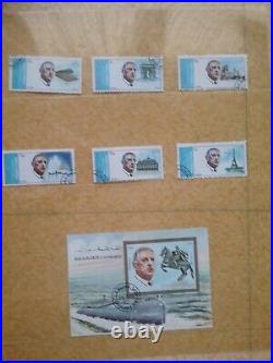 200 Timbres Poste France Lettre Collection Charles de Gaulle Édition Limitée