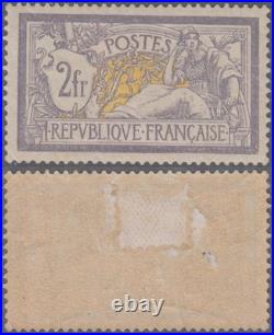 2Fr Merson Violet Neuf et bien centré (Y&T N° 122, cote entre 1100 et 2200)