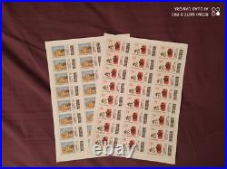 2 feuilles planches de 24 timbres international 100g -40%