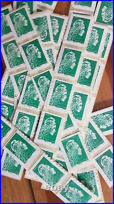 2 lots de120 timbres lettre vert validité permanente 3