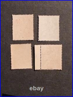 4 timbres France 1900 Mouchon serie yt 112/115 neufs XX cote 1000 euros