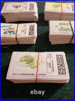 5 paquets de 100 timbre validite permanente pour lettre 20GR papier autocollant