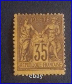 #9 Timbre France Type Sage N 93 Neuf Cote +1200