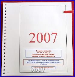 ANNEE 2007 TIMBRES DE FRANCE NEUFS Dans les feuillets avec pochettes Y&T