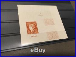 AVO! 1117 FRANCE non dentelé imperf timbre 841 CITEX 1949 ceres signé bloc