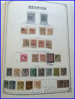 AVO! 1144 COLONIES collection timbres Réunion dt signés & France Libre