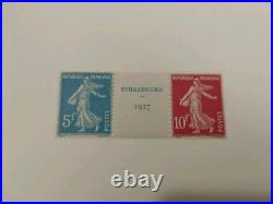 Album#12 France Timbre Paire Intervalle Expo Strasbourg Du Bf2 Neuf Cote +800