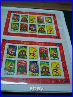 Album A V des timbres de France Luxe AVEC timbres NEUFS 1997 à 1999
