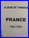 Album Timbres France Yvert et Tellier, 1960/1972, neufs avec et sans charnière