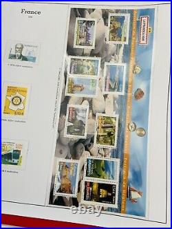 Album Timbres Yvert & Tellier en Cuir Rouge Années 2004, 2005, 2006 Complet Neuf