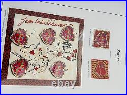Album Timbres Yvert & Tellier en Cuir Rouge Années 2004, 2005, 2006 Complet Neuf