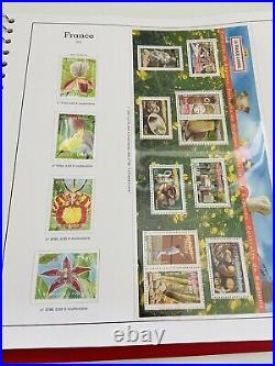 Album Timbres Yvert & Tellier en Cuir Rouge Années 2004, 2005, 2006 Complet Neuf