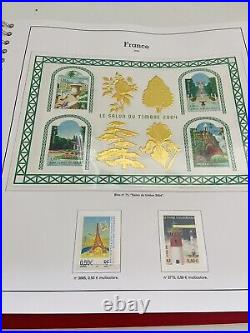 Album Timbres Yvert & Tellier en Cuir Rouge Années 2004, 2005, 2006 Complet Neuf
