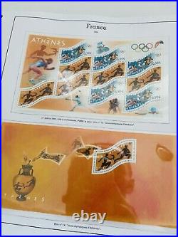 Album Timbres Yvert & Tellier en Cuir Rouge Années 2004, 2005, 2006 Complet Neuf