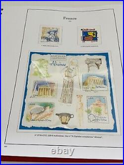 Album Timbres Yvert & Tellier en Cuir Rouge Années 2004, 2005, 2006 Complet Neuf