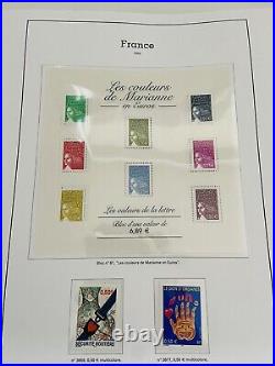 Album Timbres Yvert & Tellier en Cuir Rouge Années 2004, 2005, 2006 Complet Neuf