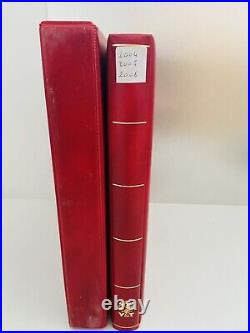 Album Timbres Yvert & Tellier en Cuir Rouge Années 2004, 2005, 2006 Complet Neuf