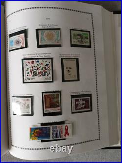 Album Timbres de France 1980 1999 Avec années neuves 1991 à 1999