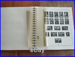Album timbre Lindner marron avec étui Année 1945 à 1959 Bon état et complet