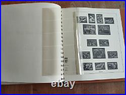 Album timbre Lindner marron avec étui Année 1945 à 1959 Bon état et complet