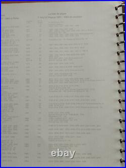 Album timbre Lindner marron avec étui Année 1977 à 1983 Bon état et complet