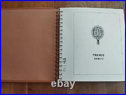 Album timbre Lindner marron avec étui carnets année 1952 à 2006 Bon état complet