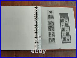 Album timbre Lindner marron avec étui carnets année 1952 à 2006 Bon état complet