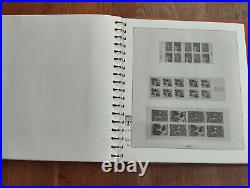 Album timbre Lindner marron avec étui carnets année 1952 à 2006 Bon état complet