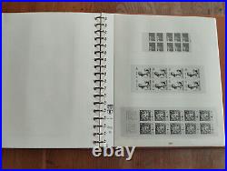 Album timbre Lindner marron avec étui carnets année 1952 à 2006 Bon état complet