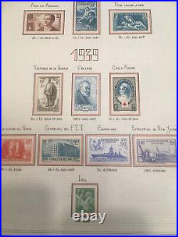 Album timbres neufs France 1938/1949