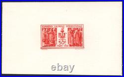 BELLE Épreuve gommé en brique N°274A 50c Expo Coloniale de 1931 non émis /TB