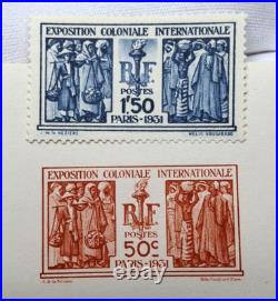 BELLE Épreuve gommé en brique N°274A 50c Expo Coloniale de 1931 non émis /TB