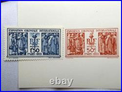 BELLE Épreuve gommé en brique N°274A 50c Expo Coloniale de 1931 non émis /TB