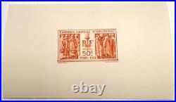 BELLE Épreuve gommé en brique N°274A 50c Expo Coloniale de 1931 non émis /TB