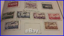 Belle collection de timbres Français anciens neufs et oblitérés avec 4 albums