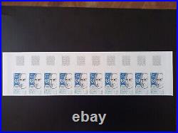 Bloc 10 timbres France variété non dentelé serie yt 2396 à 2400 neufs XX BDF