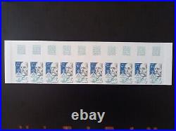 Bloc 10 timbres France variété non dentelé serie yt 2396 à 2400 neufs XX BDF