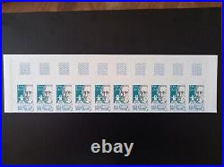 Bloc 10 timbres France variété non dentelé serie yt 2396 à 2400 neufs XX BDF