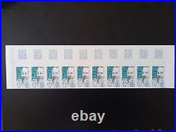 Bloc 10 timbres France variété non dentelé serie yt 2396 à 2400 neufs XX BDF