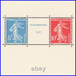Bloc-feuillet N°2 Exposition De Strasbourg Timbres Neufs Bloc Signé Brun Rare