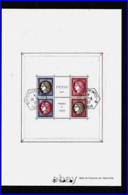 Bloc timbres France n°3 PEXIP, Neuf Exposition Philatélique Paris 1937