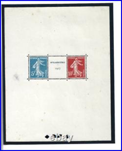 Bloc timbres france neufs n° 242A (BF2) Exposition Strasbourg 1927