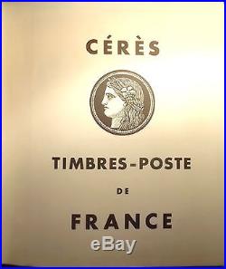 COLLECTION TIMBRES FRANCE 1849 à 1971 ALBUM CERES